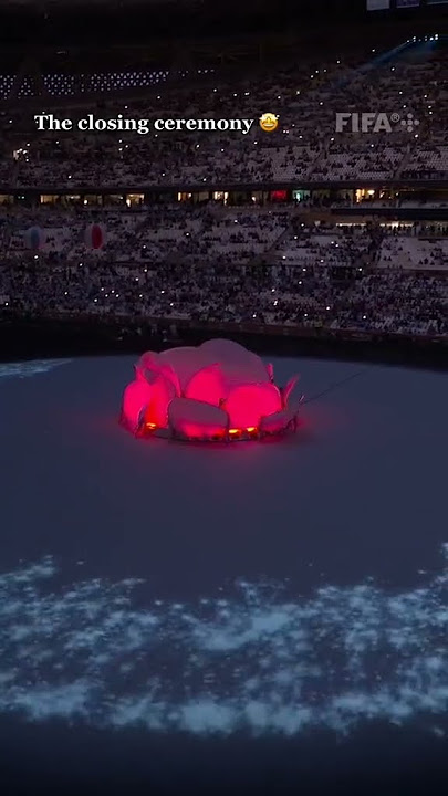 The closing ceremony of Fifa World Cup #F#FIFAWorldCupDreamers #HayyaHayya #Arhbo #lightthesky