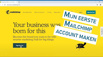Stap voor stap een MailChimpaccount maken | MailChimp tutorial in het Nederlands