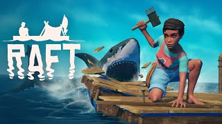 Raft : огромный Океан и злобная акула!!!
