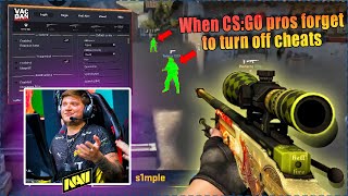 CS:GO PROS PLAY WITH CHEATS | VAC moments