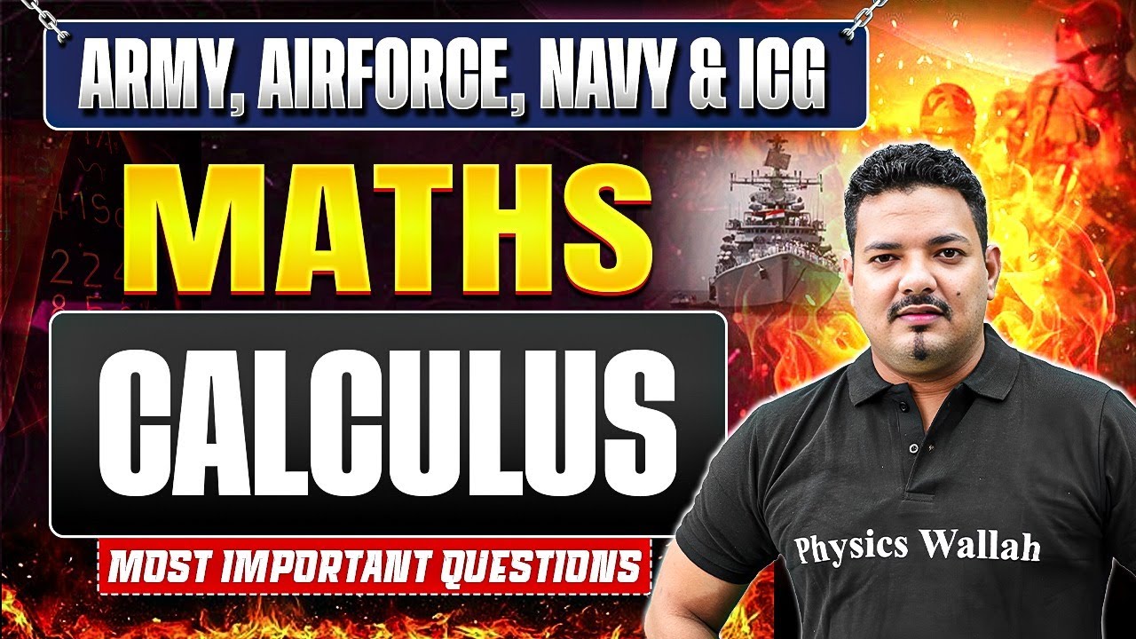 Calculus For Agniveer Exams 2026-27 | Mathematics | Army, Airforce,Navy,ICG Classes
