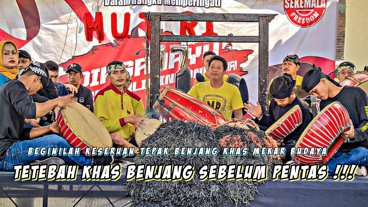 TETEBAH SEBELUM PENTAS!!! BEGINILAH KESERUAN TEPAK BENJAN KHAS - Seni Benjang Mekar Budaya