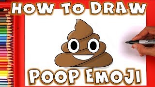 How To Draw The Poop Emoji 💩 Easy Step by Step