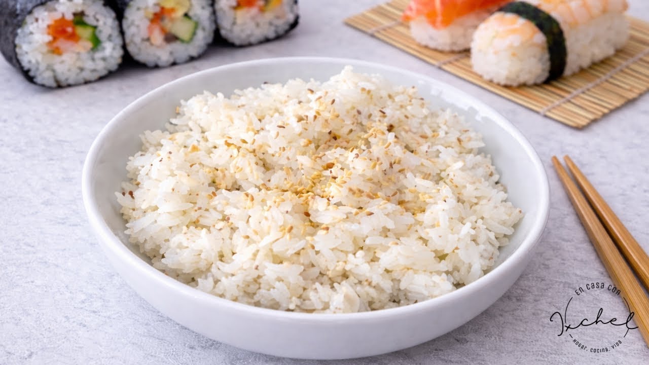 ARROZ PARA SUSHI | CON 3 INGREDIENTES PREPARA EL ARROZ PARA TUS NIGIRIS O MAKIS | EN CASA CON IXCHEL