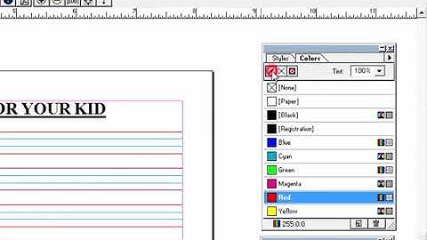 How to create Four Line Paper in PageMaker 7.0