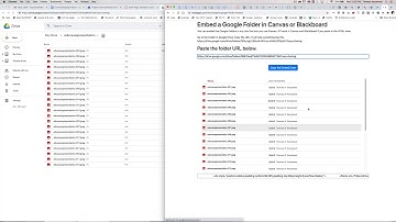 Embed Google Folder in Canvas