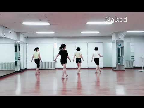 Naked- Line Dance PLAY Dance& Count - YouTube