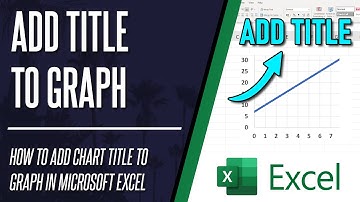 How to Add Chart Title to Graph in Microsoft Excel