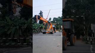 The Gaint JCB On Rail Gate ? indianrailways railway railgate viral shorts trending video