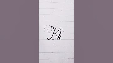 How to write K in Cursive Writing | a-z cursive handwriting practice #shorts #handwriting