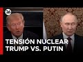 AMENAZAS CRUZADAS: Trump y Putin incrementan la tensión por pruebas nucleares