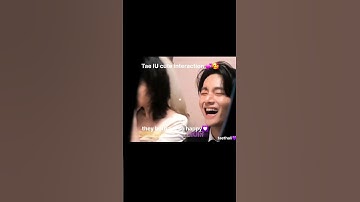 Taehyung cute interaction with IU❤️🥰 Kim Taehyung 🔥 #shorts #bts #taehyung