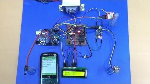 Temperature and Gas Detector using Arduino and GSM module
