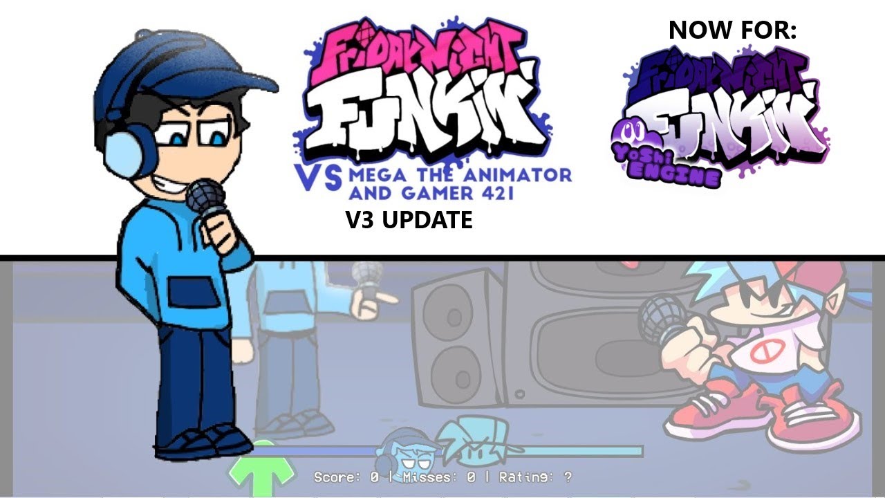 (OUTDATED) FNF VS Mega the Animator and Gamer 421 Mod (Full Week ...