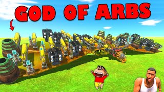 I Bought $20 MILLION GOD OF ARBS in Animal Revolt Battle Simulator | SHINCHAN and CHOP