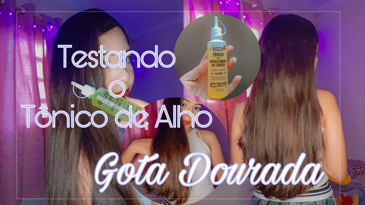 Testando o TÔNICO DE ALHO da Gota Dourada | Evelyn 💖