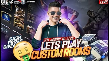 UC & CASH PRIZES PUBG LIVE CUSTOM ROOMS | PUBG LIVE  WOW & LIVIK ROOMS | UC ROOMS | KH JERRY LIVE