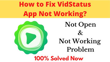 How to Fix VidStatus App Not Working Problem Android & Ios - Not Open Problem Solved | AllTechapple