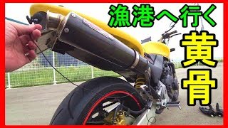 ホーネット２５０で漁港へ行き魚を買いに行く【HORNET250】