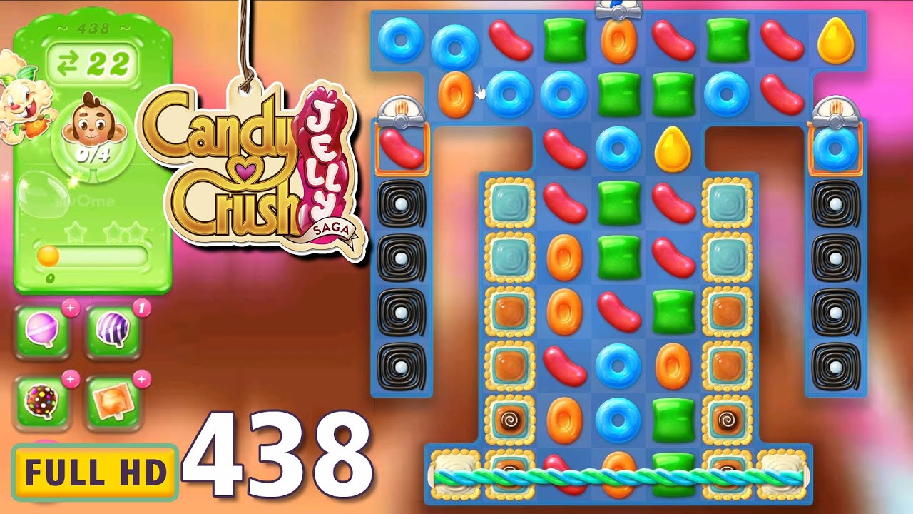 CANDY CRUSH JELLY | Level 438 [NO BOOSTER] FULL HD GAME PLAY - YouTube