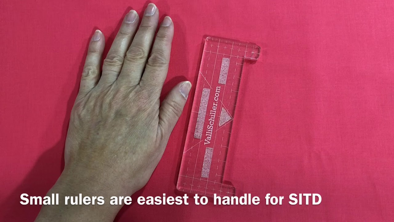 Sitdown Ruler Quilting Stitch in the Ditch YouTube