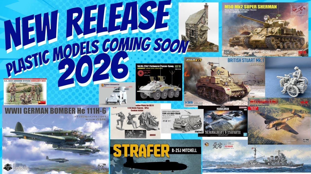 NEW Release Plastic Models Coming Soon for 2026