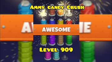 Nut sort color puzzle game level 909