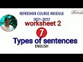 7th English Refresher Course Module Answer Key Unit 2 Download PDF