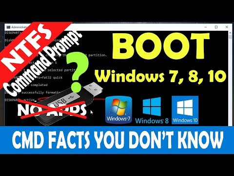 How to make bootable pendrive in NTFS format by CMD | NO Software | 100% works for windows 10, 8, 7