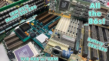 Checking out / starting repairs of IBM PS/2 Model 50z, 486 VLB board, and a battery-damaged 386/486