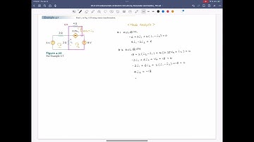 Example 4.7 (2) Mesh Analysis, Fundamentals of Electric Circuits, 7th ed, by Alexander, Sadiku
