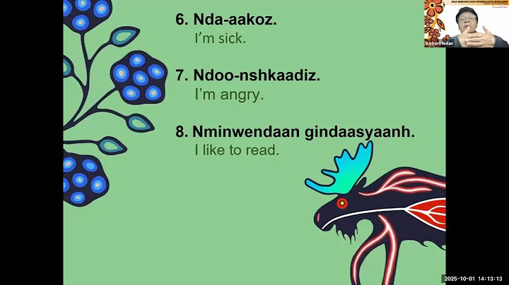 Giizisoo-Mzinigan Anishinaabemowin Series - October with Barbara Nolan Oct 1, 2025
