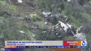 2 dead in helicopter crash in Perris area