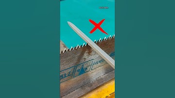 How to Sharpen a Handsaw Like a Razor  #shorts