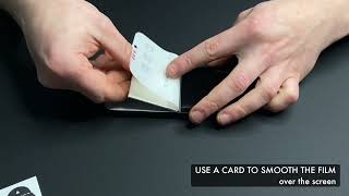 Instructions for Easy Installation a protective hydrogel film by WOODGRAW