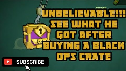 Mini militia | unbelievable opening a Black Ops Crate | Best crate unlock