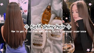 21 tips to get soft shiny frizz free hairs fast ♡