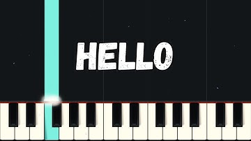Hello - Adele | Beginner Piano Tutorial Easy