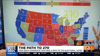 Looking at the path to the White House for Kamala Harris and Donald Trump