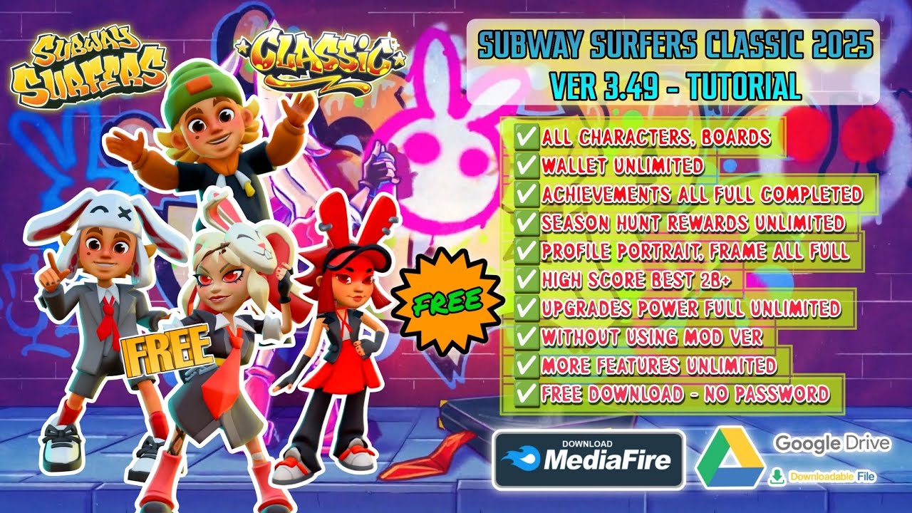 [ TUTORIAL ] Subway Surfers Classic 2025 All Characters, Boards