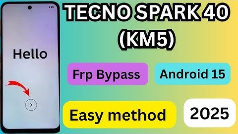 Tecno Spark 40 (KM5) Frp Bypass Unlocktool || Tecno Km5 Google Account Bypass Android 15