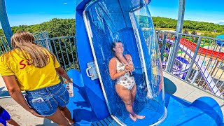 🌈 Colorful Waterslides at AquaColors Waterpark Poreč 🇭🇷