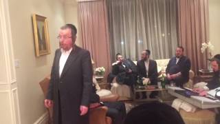 Chazan Stark sings Tiher Rabi Yishmeal with Bikur Cholim group privately at patient&#39;s house in Willi