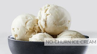 NO-CHURN ICE CREAM without Added Sugar or Sweetener | No Dairy