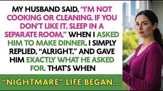 My Husband Refused To Cook Or Clean And Told Me To Sleep Elsewhere. I Had A Better Idea
