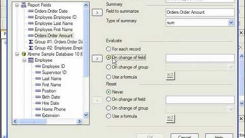 Crystal Reports Tutorial Using Running Totals Business Objects Training Lesson 13.1