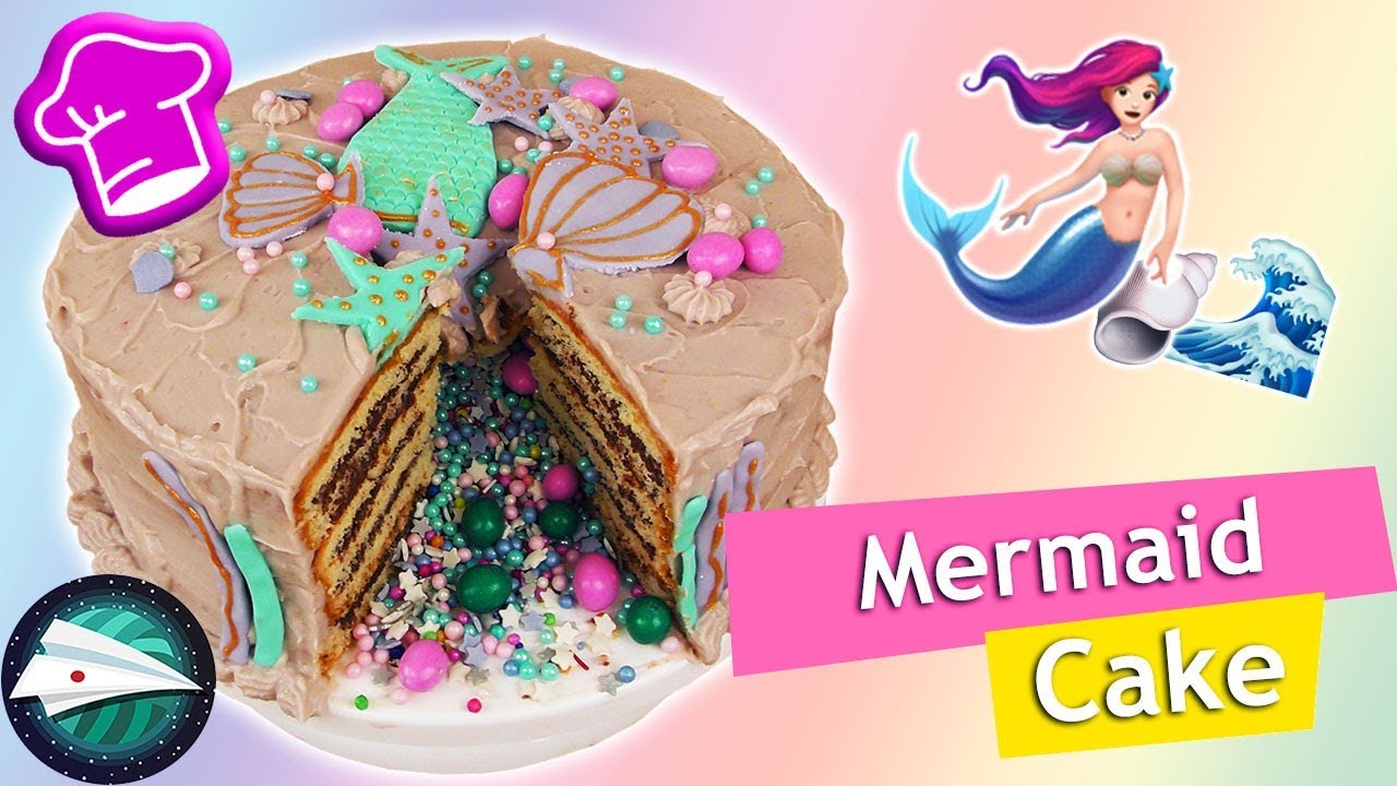 Diy マーメイドのびっくりケーキを作ろう 簡単可愛い Youtube