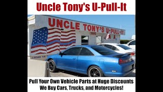 Huge Discounts on Vehicle Parts at Uncle Tony's U-Pull-It