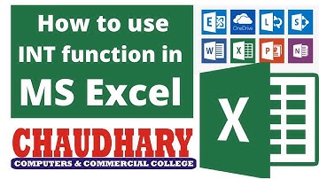 INT function | INT formula | Excel Formulas | Excel Functions | Excel Tips | Chaudhary Computers