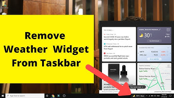 How to Remove Weather from Taskbar windows 10 | turn off weather widget | disable weather in taskbar